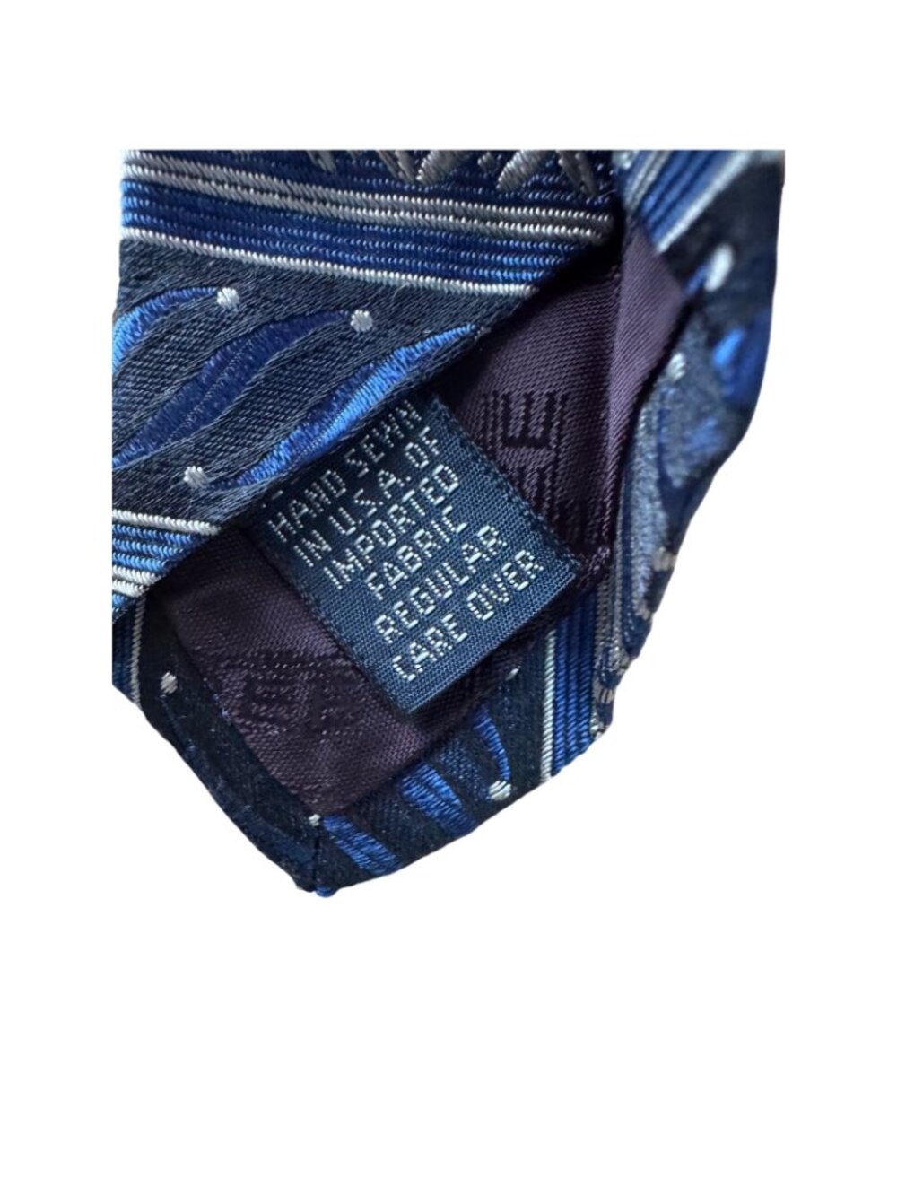 Roundtree & Yorke Silk Ties – Set of 3 – Striped, Geometric, and Patterned - Picture 15 of 16